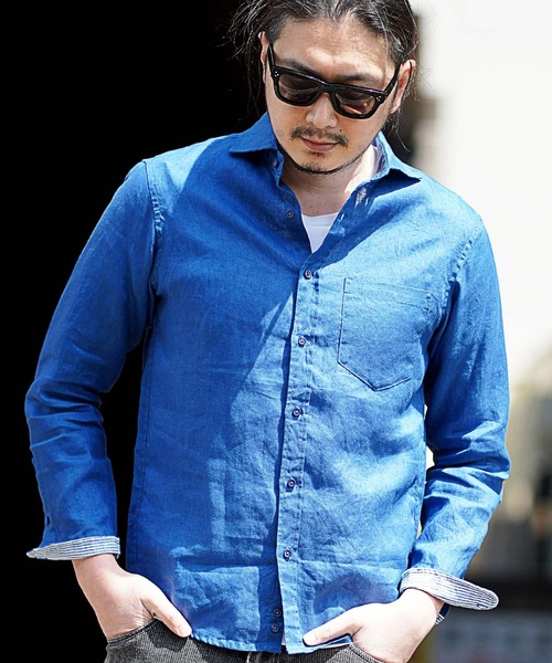 フレンチリネンシャツ