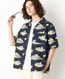 Purple&Yellow | リゾート柄　アロハシャツ(シャツ/ブラウス)