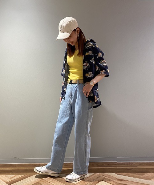 Purple&Yellow（パープルアンドイエロー）の「リゾート柄　アロハシャツ（シャツ/ブラウス・メンズ・ネイビー/サックスブルー・SMALL/MEDIUM/LARGE/X-LARGE）」の16枚目の写真