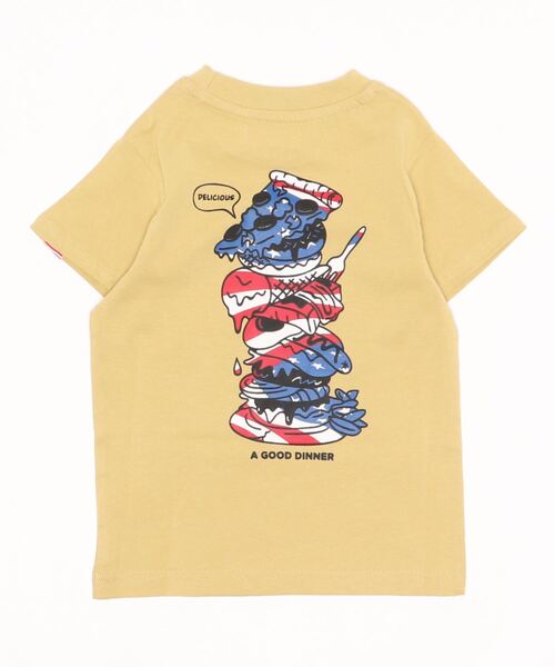 JUNKSOUL（ジャンクソウル）の「【KID'S】USAコットン JUNKFOODプリントロゴ刺繍Tシャツ (M4)（Tシャツ/カットソー・キッズ・ホワイト/ライトベージュ・100/110/120/130/140/150/160）」の3枚目の写真