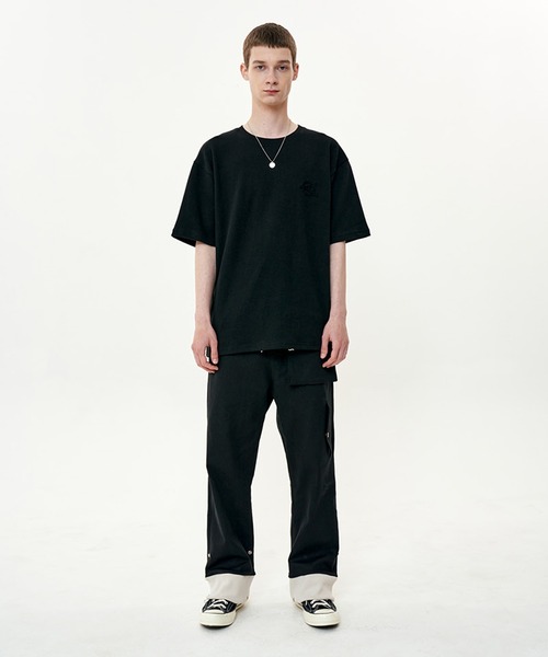 OY(オーワイ)の「『OY/オーワイ』CUTTING PATCH LOGO T/カッティングパッチロゴ半袖Tシャツ(Tシャツ/カットソー・メンズ・ブラック/ホワイト・FREE)」の10枚目の写真