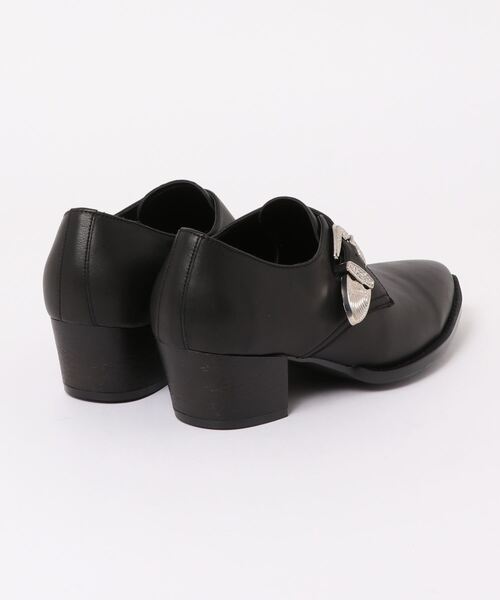 endevice（エンデヴァイス）の「メタルバックル モンクストラップ ヒール ドレスシューズ（ドレスシューズ・メンズ・ブラック・44/40/42）」の3枚目の写真