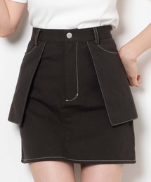 WEGO | WEGO/カラーステッチアウトポケットミニスカート(スカート)