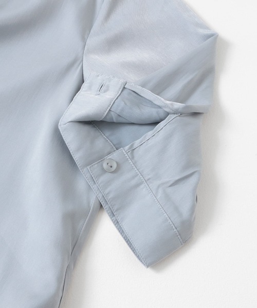 ITEMS URBANRESEARCH（アイテムズ アーバンリサーチ）の「オープンカラーシャツワンピース（シャツワンピース・レディース・ライトブルー/チャコールグレー/アイボリー・FREE）」の11枚目の写真