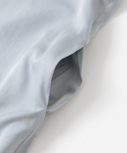 ITEMS URBANRESEARCH（アイテムズ アーバンリサーチ）の「オープンカラーシャツワンピース（シャツワンピース・レディース・ライトブルー/チャコールグレー/アイボリー・FREE）」の10枚目の写真