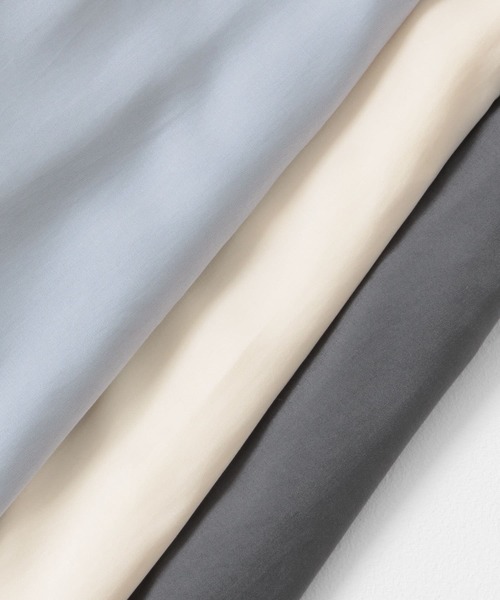 ITEMS URBANRESEARCH（アイテムズ アーバンリサーチ）の「オープンカラーシャツワンピース（シャツワンピース・レディース・ライトブルー/チャコールグレー/アイボリー・FREE）」の8枚目の写真