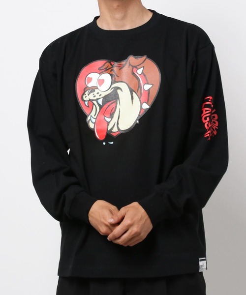 F-LAGSTUF-F/フラグスタフ/ブルドッグロングスリーブTシャツ/BULL L/S TEE