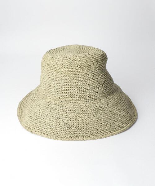 BEAUTY&YOUTH UNITED ARROWS（ビューティーアンドユースユナイテッドアローズ）の「BY コマ編みハット ◆（ハット・レディース・ブラウン/ライム/ナチュラル・FREE）」の8枚目の写真