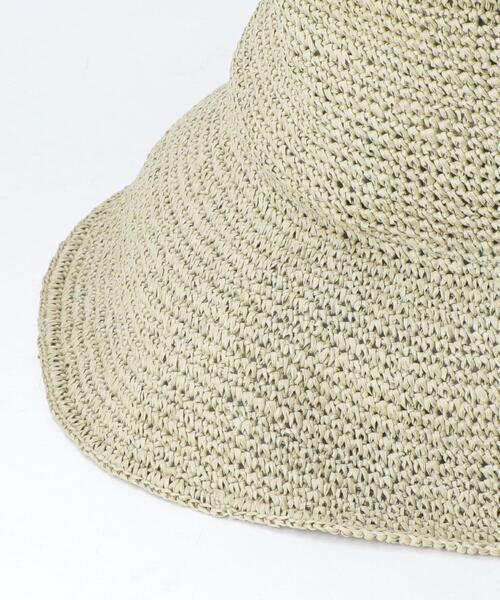 BEAUTY&YOUTH UNITED ARROWS（ビューティーアンドユースユナイテッドアローズ）の「BY コマ編みハット ◆（ハット・レディース・ブラウン/ライム/ナチュラル・FREE）」の10枚目の写真