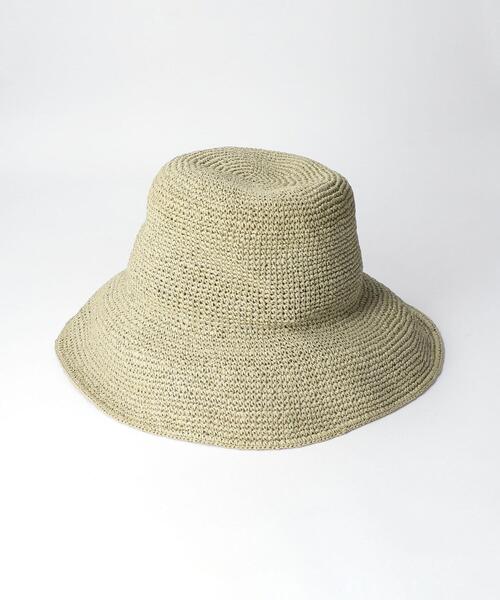 BEAUTY&YOUTH UNITED ARROWS（ビューティーアンドユースユナイテッドアローズ）の「BY コマ編みハット ◆（ハット・レディース・ブラウン/ライム/ナチュラル・FREE）」の17枚目の写真
