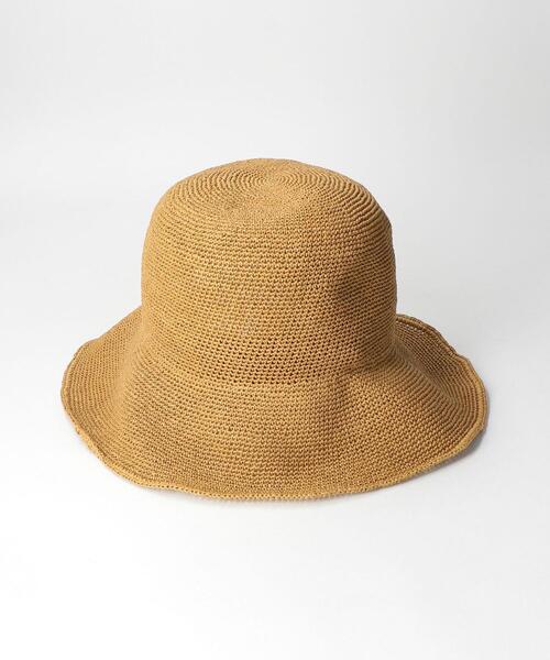 BEAUTY&YOUTH UNITED ARROWS（ビューティーアンドユースユナイテッドアローズ）の「BY コマ編みハット ◆（ハット・レディース・ブラウン/ライム/ナチュラル・FREE）」の5枚目の写真