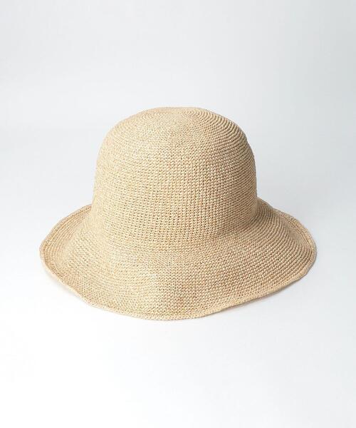 BEAUTY&YOUTH UNITED ARROWS（ビューティーアンドユースユナイテッドアローズ）の「BY コマ編みハット ◆（ハット・レディース・ブラウン/ライム/ナチュラル・FREE）」の7枚目の写真
