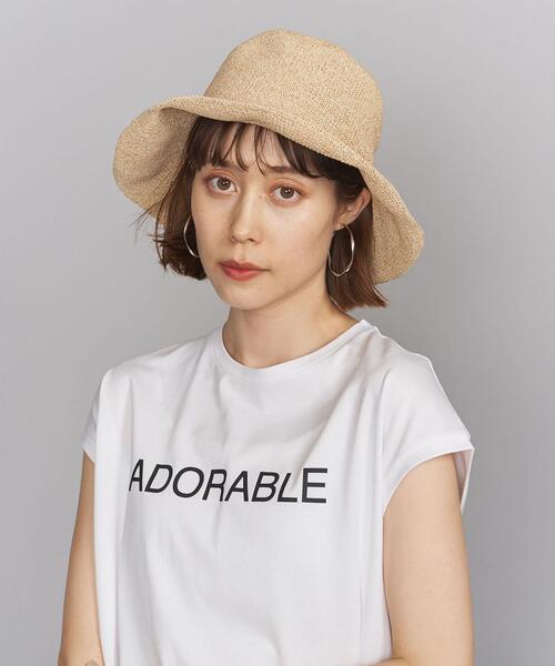 BEAUTY&YOUTH UNITED ARROWS（ビューティーアンドユースユナイテッドアローズ）の「BY コマ編みハット ◆（ハット・レディース・ブラウン/ライム/ナチュラル・FREE）」の18枚目の写真