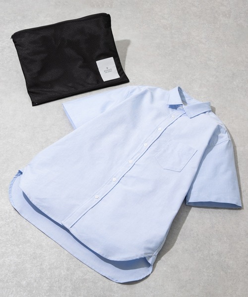 URBAN RESEARCH ROSSO MEN(アーバンリサーチロッソメン)の「『XLサイズあり』『WEB限定』ハイパフォーマンスオックス半袖シャツ(シャツ/ブラウス・メンズ・ホワイト/ブルー/ネイビー/グレー/グレー系その他/ブルー系その他・SMALL/MEDIUM/X-LARGE/LARGE)」の6枚目の写真