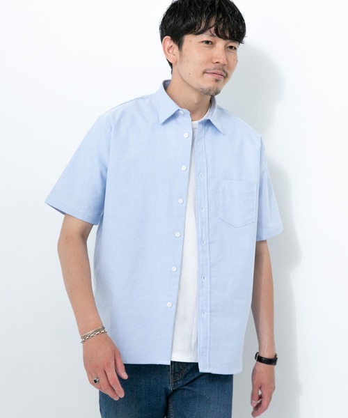 URBAN RESEARCH ROSSO MEN(アーバンリサーチロッソメン)の「『XLサイズあり』『WEB限定』ハイパフォーマンスオックス半袖シャツ(シャツ/ブラウス・メンズ・ホワイト/ブルー/ネイビー/グレー/グレー系その他/ブルー系その他・SMALL/MEDIUM/X-LARGE/LARGE)」の17枚目の写真