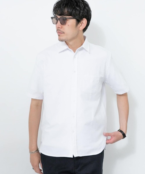 URBAN RESEARCH ROSSO MEN(アーバンリサーチロッソメン)の「『XLサイズあり』『WEB限定』ハイパフォーマンスオックス半袖シャツ(シャツ/ブラウス・メンズ・ホワイト/ブルー/ネイビー/グレー/グレー系その他/ブルー系その他・SMALL/MEDIUM/X-LARGE/LARGE)」の7枚目の写真