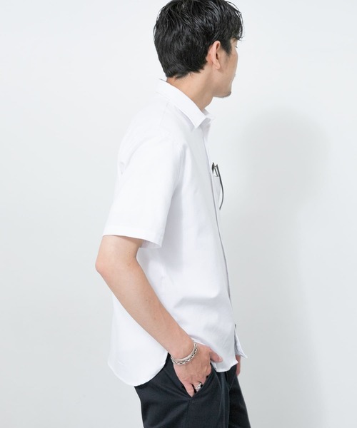 URBAN RESEARCH ROSSO MEN(アーバンリサーチロッソメン)の「『XLサイズあり』『WEB限定』ハイパフォーマンスオックス半袖シャツ(シャツ/ブラウス・メンズ・ホワイト/ブルー/ネイビー/グレー/グレー系その他/ブルー系その他・SMALL/MEDIUM/X-LARGE/LARGE)」の9枚目の写真