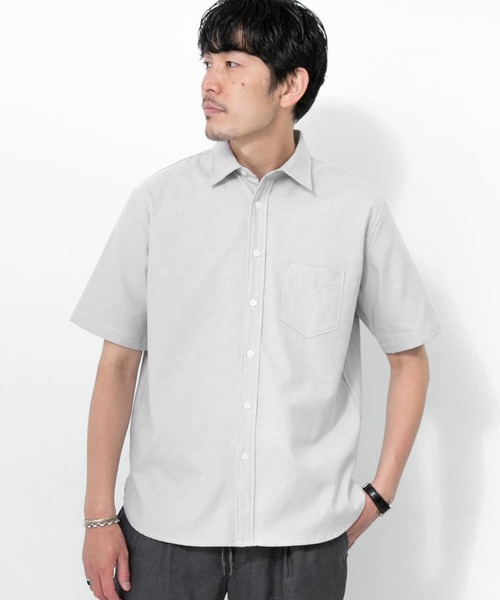 URBAN RESEARCH ROSSO MEN(アーバンリサーチロッソメン)の「『XLサイズあり』『WEB限定』ハイパフォーマンスオックス半袖シャツ(シャツ/ブラウス・メンズ・ホワイト/ブルー/ネイビー/グレー/グレー系その他/ブルー系その他・SMALL/MEDIUM/X-LARGE/LARGE)」の12枚目の写真