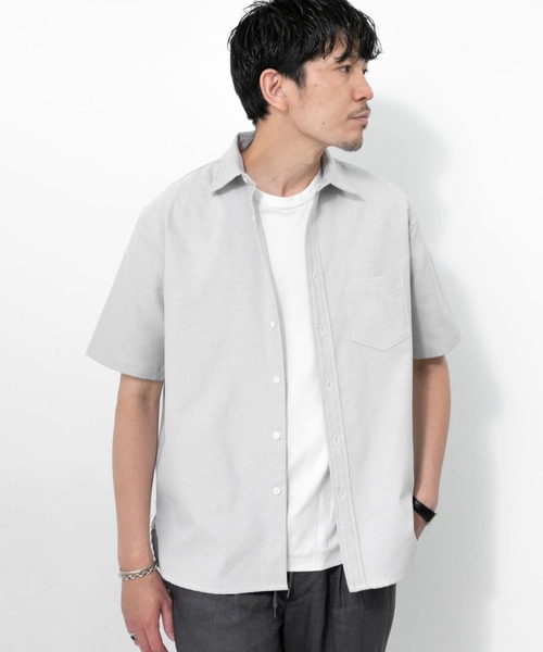 URBAN RESEARCH ROSSO MEN(アーバンリサーチロッソメン)の「『XLサイズあり』『WEB限定』ハイパフォーマンスオックス半袖シャツ(シャツ/ブラウス・メンズ・ホワイト/ブルー/ネイビー/グレー/グレー系その他/ブルー系その他・SMALL/MEDIUM/X-LARGE/LARGE)」の13枚目の写真