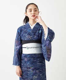 ナミノムコウ　ふりふ　夏着物　浴衣　着物単品 ふりふ（フリフ）の「夏キモノ ナミノムコウ（着物）」 - WEAR