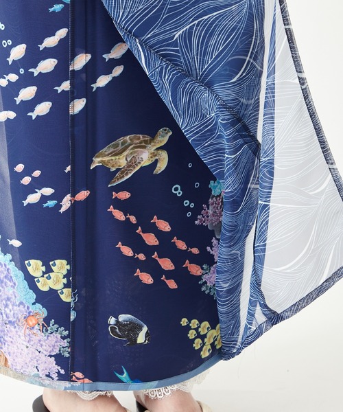 ナミノムコウ　ふりふ　夏着物　浴衣　着物単品 58489188b_b_01_215.jpg
