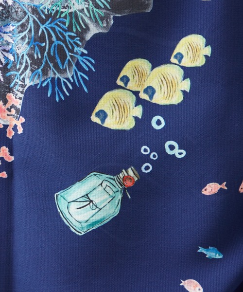 ナミノムコウ　ふりふ　夏着物　浴衣 楽天市場】【セール10%OFF】二重着物単品「ナミノムコウ」公式