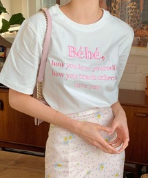 ロゴ刺繍Tシャツ