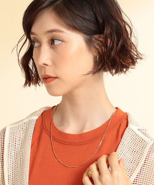 Ray BEAMS(レイビームス)の「Ray BEAMS / デザイン スネークチェーン ネックレス(ネックレス・レディース・ゴールド・ONE SIZE)」の2枚目の写真