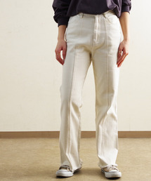 【Fizz/フィズ】　センターシームデニムフレアパンツ