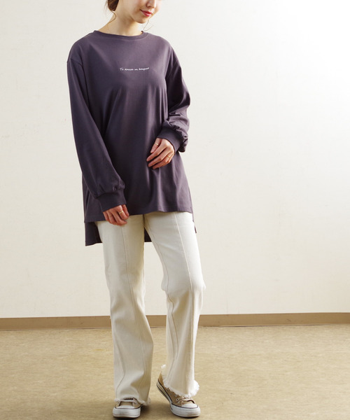 Fizz（フィズ）の「【Fizz/フィズ】　センターシームデニムフレアパンツ（デニムパンツ・レディース・ライトブルー/オフホワイト/ブルー・M）」の13枚目の写真