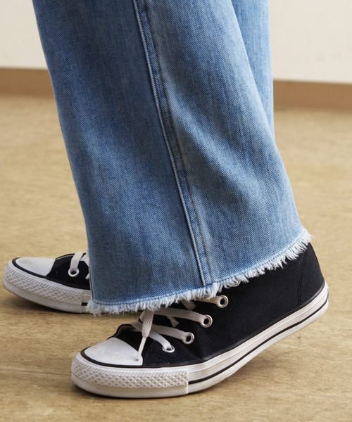 Fizz（フィズ）の「【Fizz/フィズ】　センターシームデニムフレアパンツ（デニムパンツ・レディース・ライトブルー/オフホワイト/ブルー・M）」の18枚目の写真