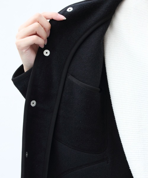 DANTON/ダントン フリースカラーレスジャケット FLEECE COLLARLESS