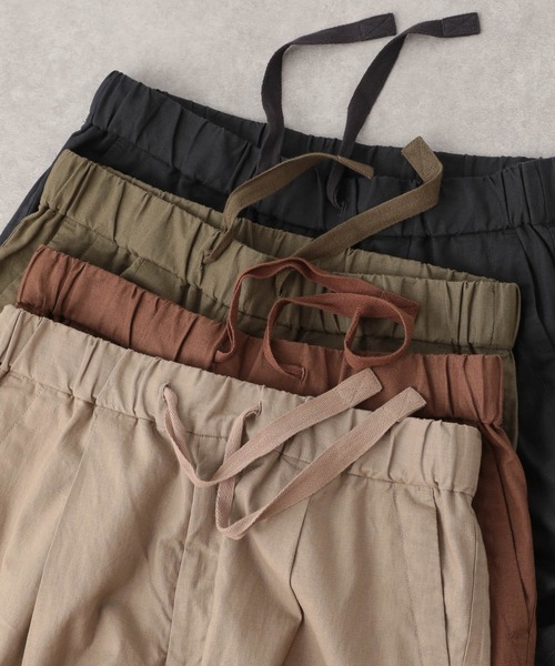 GLOBAL WORK（グローバルワーク）の「フレンチリネン混リラックスパンツ/950425（スラックス・メンズ・ダークブラウン/ベージュ/カーキ/その他・SMALL/MEDIUM/LARGE/X-LARGE）」の22枚目の写真