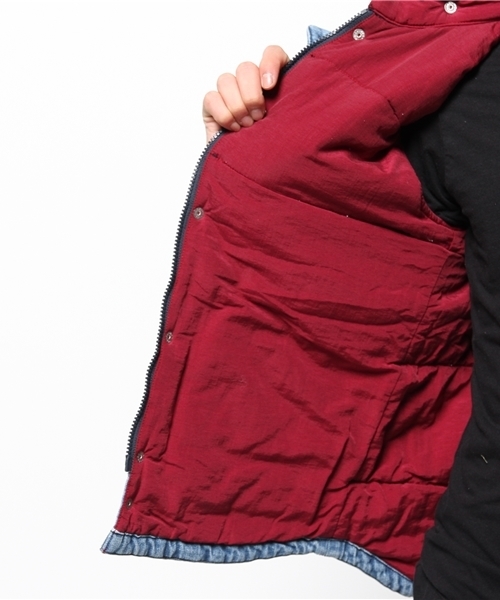 ALDIES（アールディーズ）の「Flipster Vest 中綿入り加工デニムベスト（ベスト・メンズ・ブルー/ブラック/ネイビー・SMALL/MEDIUM/LARGE）」の9枚目の写真