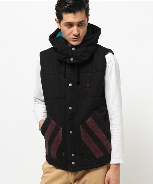 ALDIES（アールディーズ）の「Flipster Vest 中綿入り加工デニムベスト（ベスト・メンズ・ブルー/ブラック/ネイビー・SMALL/MEDIUM/LARGE）」の21枚目の写真