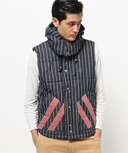 ALDIES（アールディーズ）の「Flipster Vest 中綿入り加工デニムベスト（ベスト・メンズ・ブルー/ブラック/ネイビー・SMALL/MEDIUM/LARGE）」の22枚目の写真