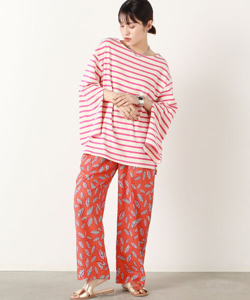 NOLLEY’S（ノーリーズ）の「スリットスリーブボーダープルオーバーカットソー（Tシャツ/カットソー・レディース・ブラック系その他3/グリーン系その他3/ブルー系その他3/ピンク系その他3・FREE）」の18枚目の写真