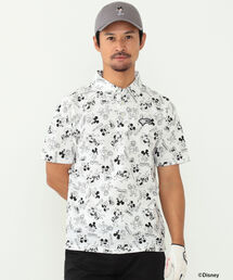 BEAMS GOLF（ビームスゴルフ）の「＜MEN＞BEAMS GOLF / Disney（ディズニー） 総柄　ポロシャツ（ポロシャツ・メンズ）」
