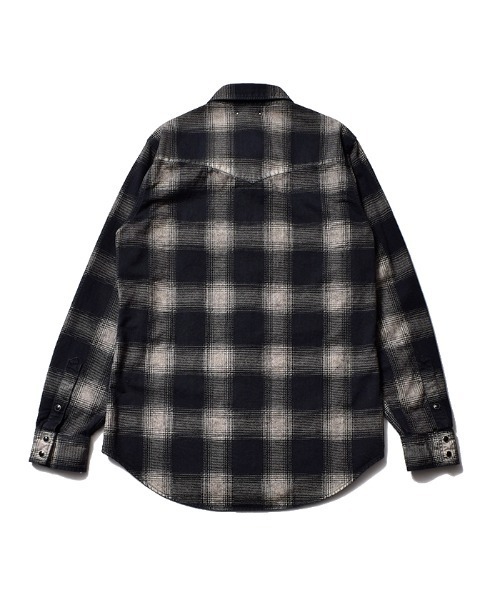 マインデニム　Black Denim Check Western SH MINEDENIM（マインデニム）の「Black Denim Check Western SH