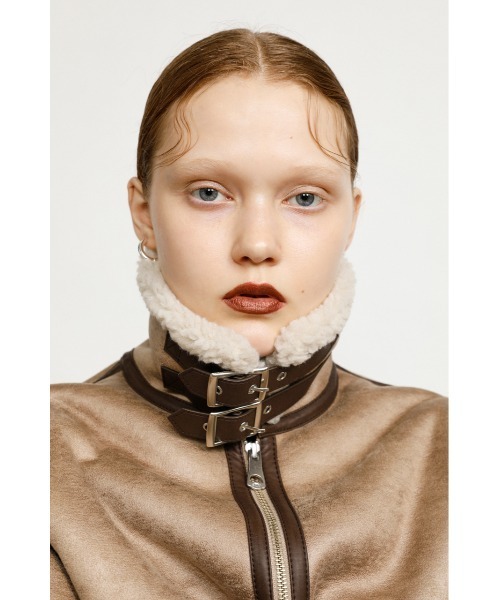 SLY(スライ)の「OVER SIZE B-3/オーバーサイズ(ブルゾン・レディース・ライトピンク/ベージュ/ブラック・1/2)」の9枚目の写真