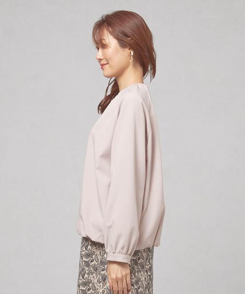 closet story（クローゼットストーリー）の「＜closet story（クローゼットストーリー）＞カルゼ ギャザー ブルゾン -ウォッシャブル-（ブルゾン・レディース・ネイビー/ライトグレー・FREE）」の11枚目の写真