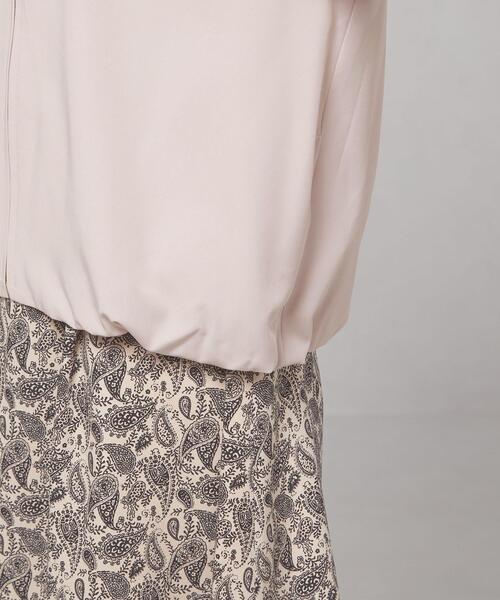 closet story（クローゼットストーリー）の「＜closet story（クローゼットストーリー）＞カルゼ ギャザー ブルゾン -ウォッシャブル-（ブルゾン・レディース・ネイビー/ライトグレー・FREE）」の16枚目の写真