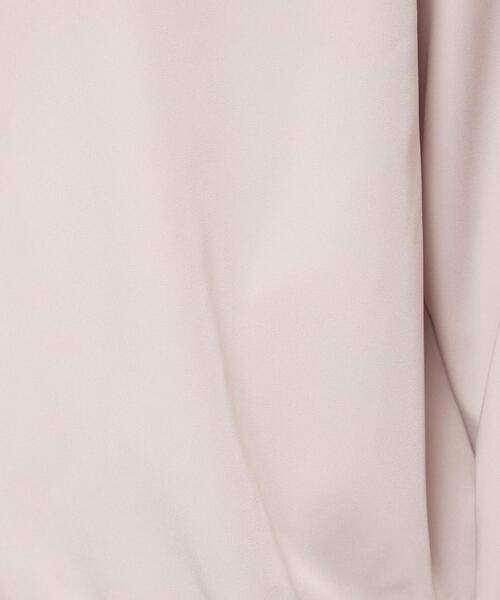 closet story（クローゼットストーリー）の「＜closet story（クローゼットストーリー）＞カルゼ ギャザー ブルゾン -ウォッシャブル-（ブルゾン・レディース・ネイビー/ライトグレー・FREE）」の6枚目の写真