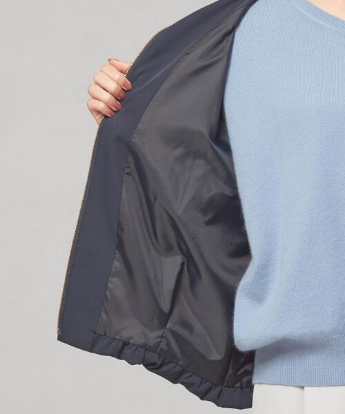 closet story（クローゼットストーリー）の「＜closet story（クローゼットストーリー）＞カルゼ ギャザー ブルゾン -ウォッシャブル-（ブルゾン・レディース・ネイビー/ライトグレー・FREE）」の9枚目の写真