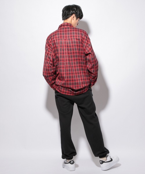 PBLIM（ページボーイリム）の「【PAGEBOYLIM】ルーズチェックシャツ（Tシャツ/カットソー・レディース・ブラック系その他/ブルー系その他/レッド系その他・FREE）」の20枚目の写真