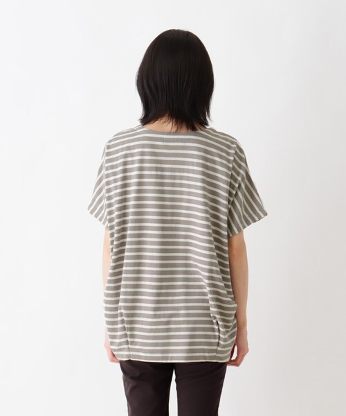 SHOO・LA・RUE（シューラルー）の「◆【接触冷感】タックフレンチスリーブTシャツ（Tシャツ/カットソー・レディース・ブラック系2/オリーブ/キャメル/アイボリー/グレー系その他3・00）」の8枚目の写真