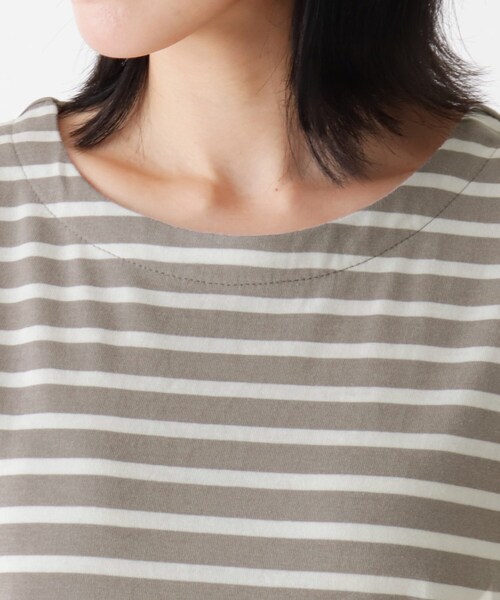 SHOO・LA・RUE（シューラルー）の「◆【接触冷感】タックフレンチスリーブTシャツ（Tシャツ/カットソー・レディース・ブラック系2/オリーブ/キャメル/アイボリー/グレー系その他3・00）」の9枚目の写真