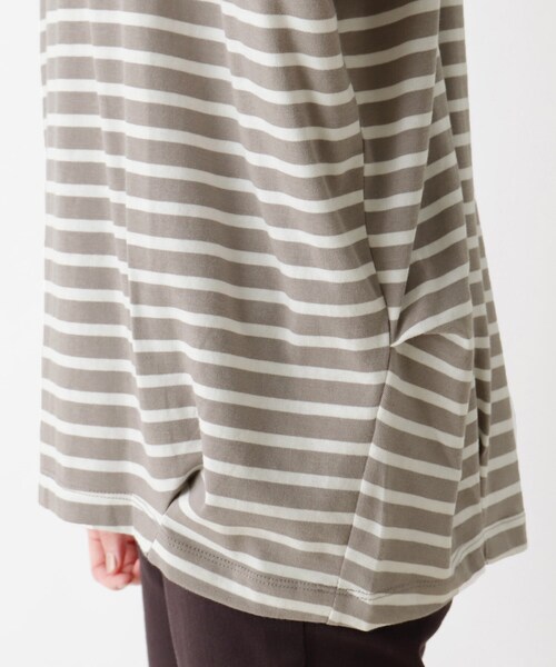 SHOO・LA・RUE（シューラルー）の「◆【接触冷感】タックフレンチスリーブTシャツ（Tシャツ/カットソー・レディース・ブラック系2/オリーブ/キャメル/アイボリー/グレー系その他3・00）」の11枚目の写真