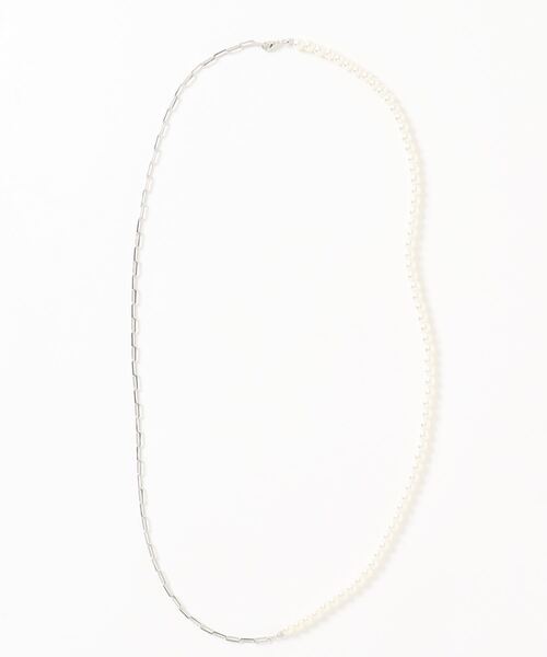 Lugnoncure（ルノンキュール）の「プラスチックパールチェーンネックレス（ネックレス・レディース・ゴールド/シルバー・ﾌﾘ-）」の2枚目の写真