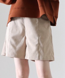 コーデュロイハイウエストショートパンツ